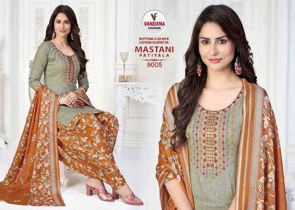 Vandana Mastani Patiyala Vol-9 Cotton Designer Patiyala Dress Material